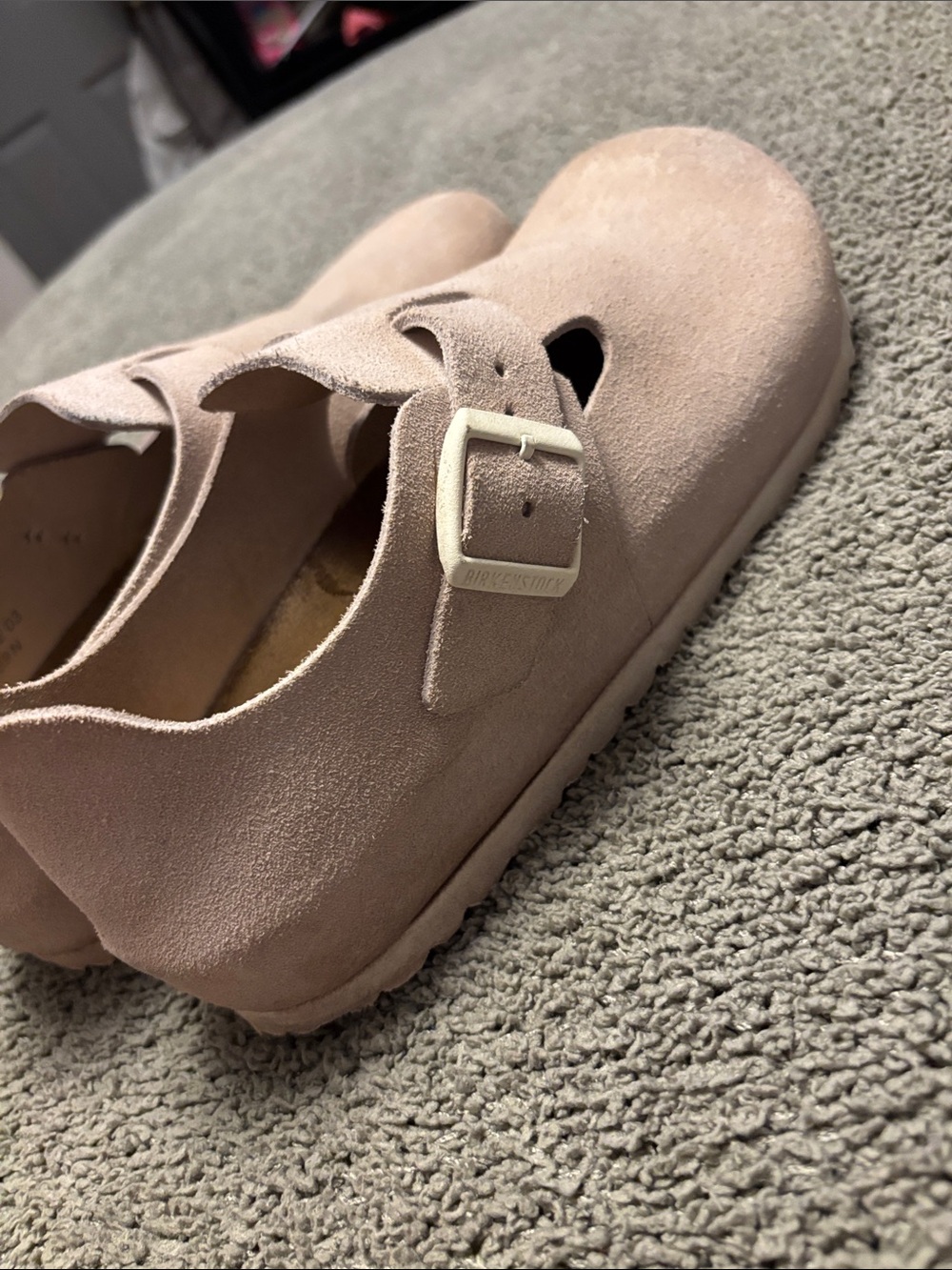 Birkenstock woman Suede Mary Jane Moccasins - Blush